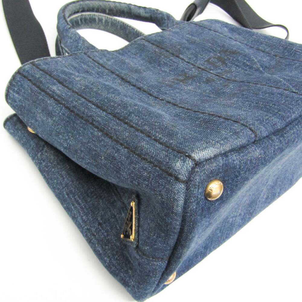 Prada Canapa Convertible Tote Denim #251111P71B - Picture 6 of 9